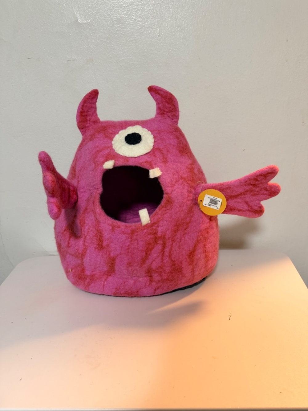 West Elm. Pink Felt Monster Candy Bowl
